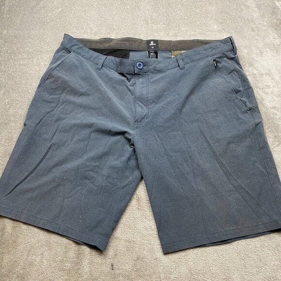 Ripzone Chino Shorts Men's 42 Gray Cotton Stretch Zip Fly Slash Pockets Outdoor - Picture 1 of 13